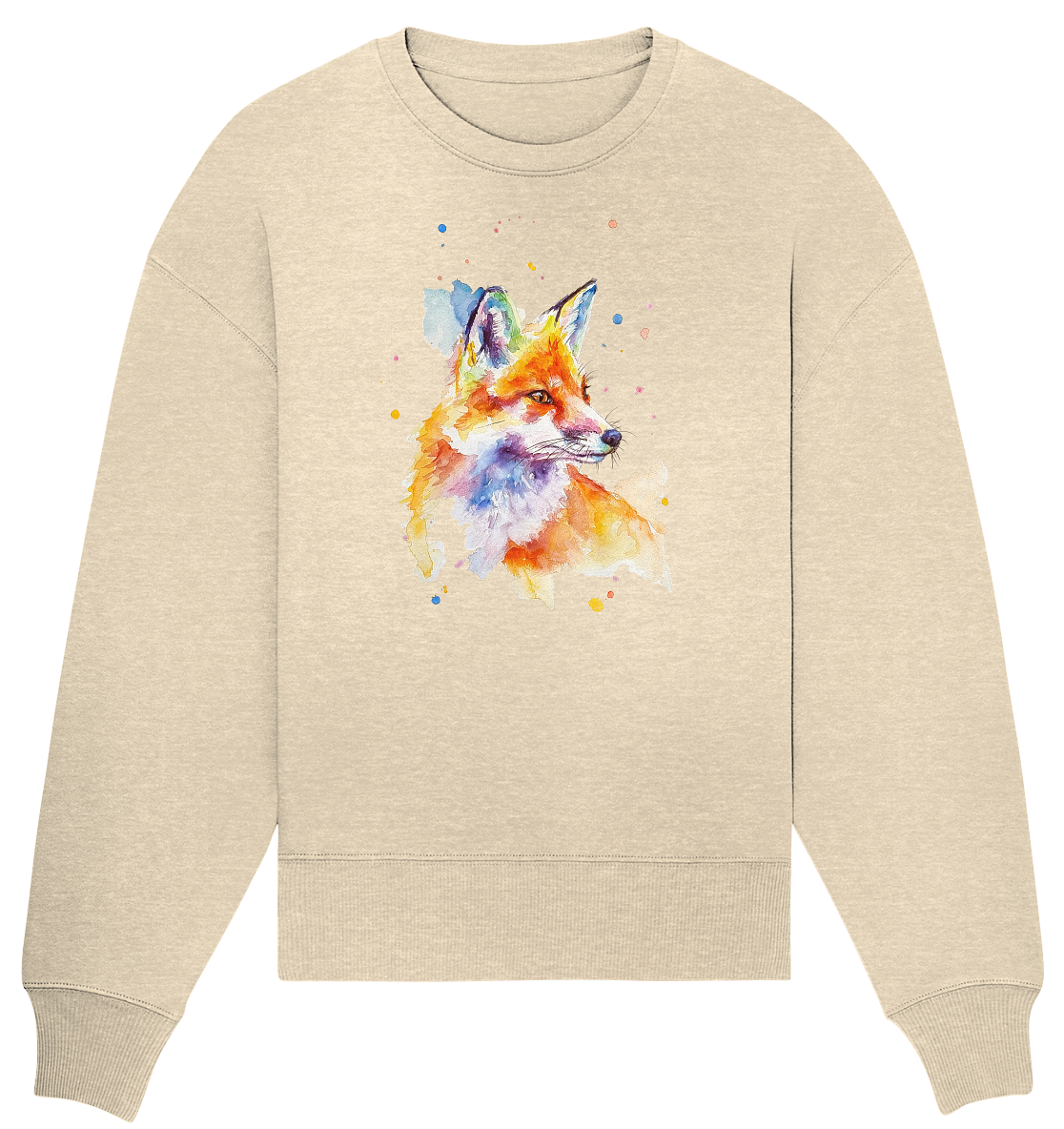 Bunter Fuchs - Organic Oversize Sweatshirt