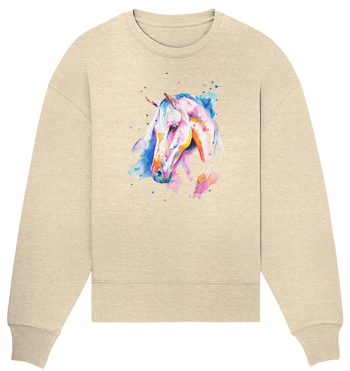 Buntes Pferd - Organic Oversize Sweatshirt