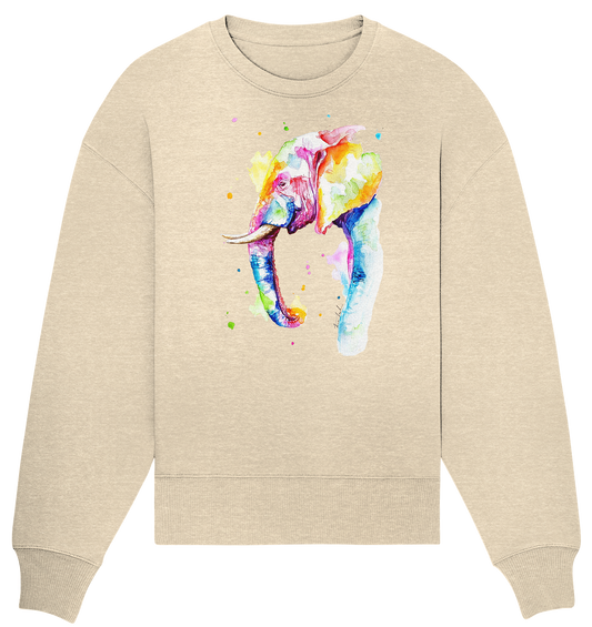 Bunter Elefant - Organic Oversize Sweatshirt