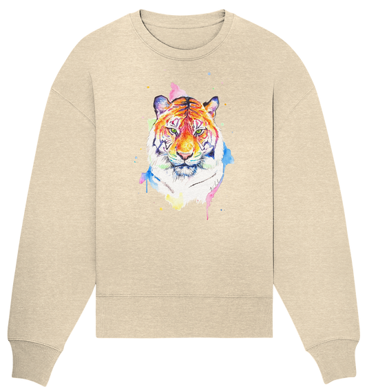Bunter Tiger - Organic Oversize Sweatshirt