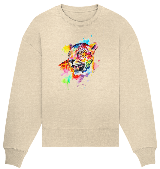 Bunter Leopard  - Organic Oversize Sweatshirt