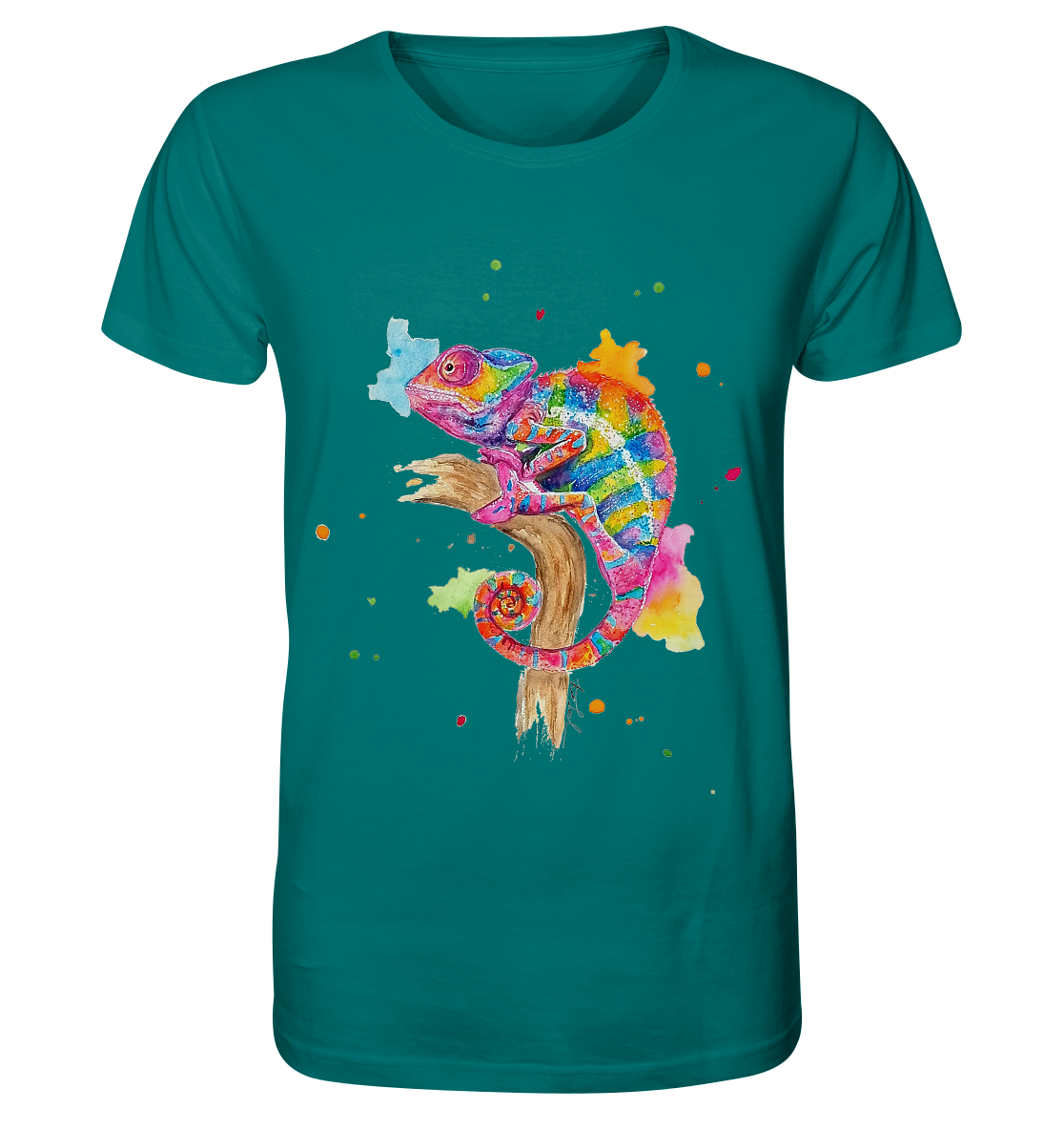 Buntes Chamäleon - Organic Shirt