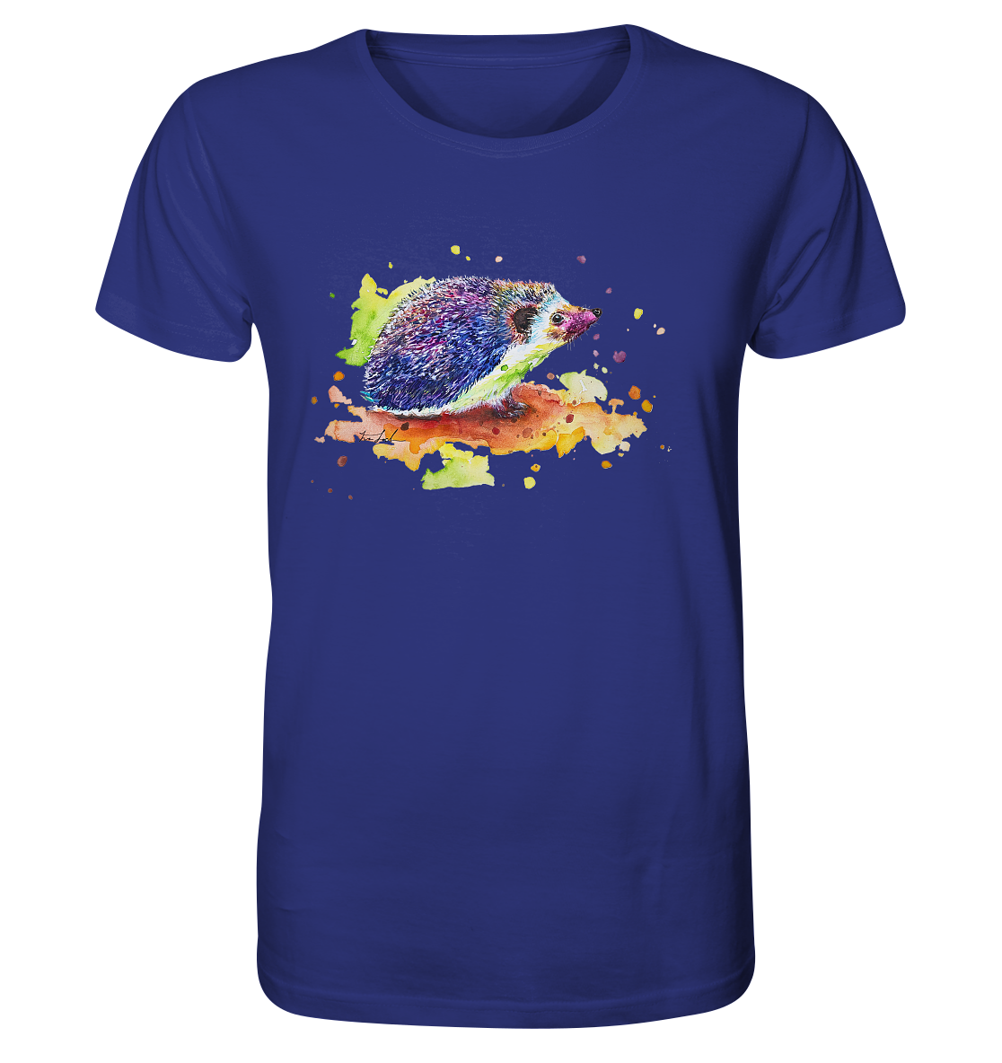 Motiv farbenfroher Igel - Organic Shirt