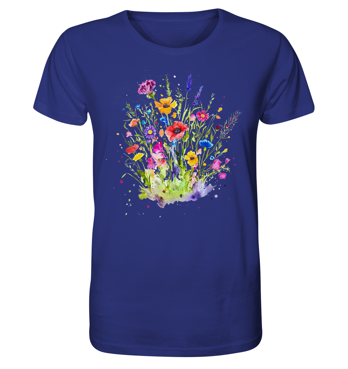 Wildblumen in Aquarell - Organic Shirt