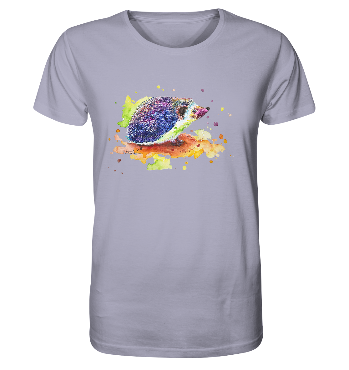 Motiv farbenfroher Igel - Organic Shirt
