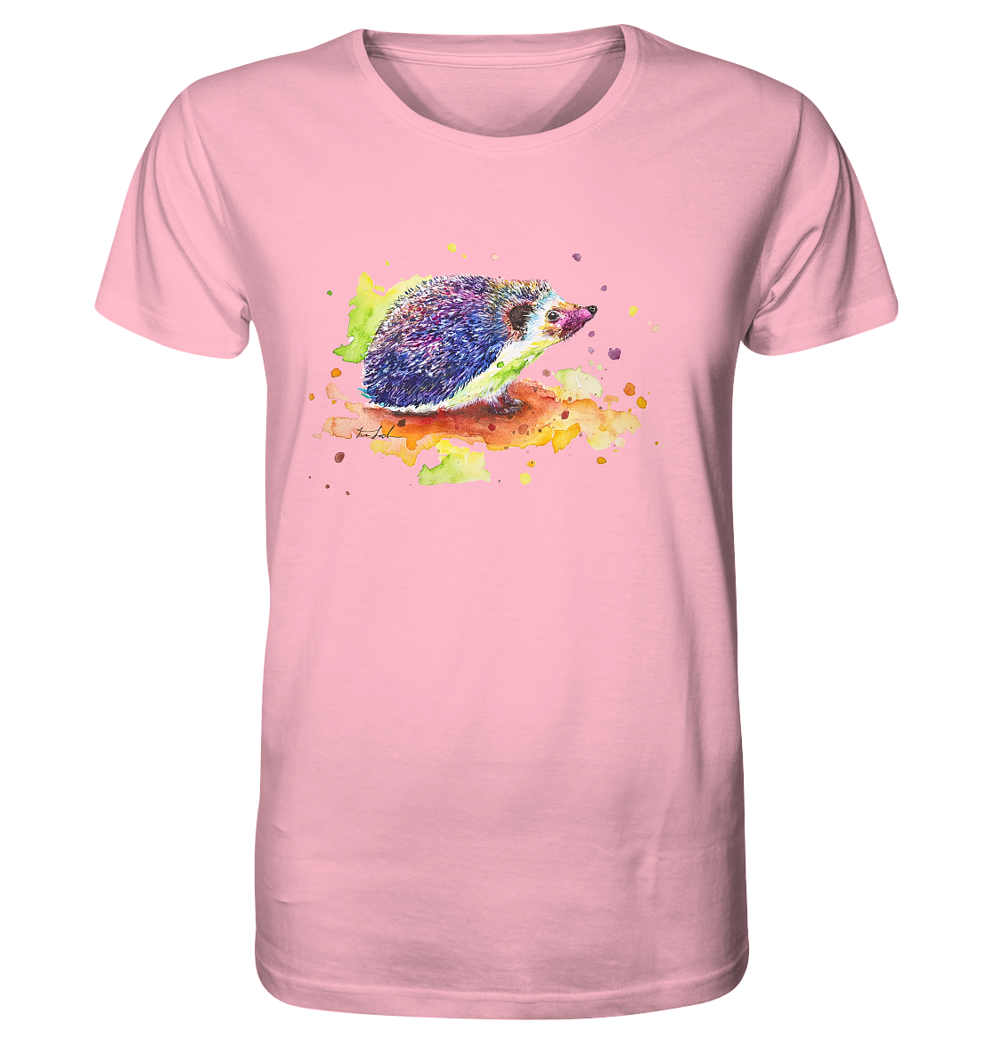 Motiv farbenfroher Igel - Organic Shirt
