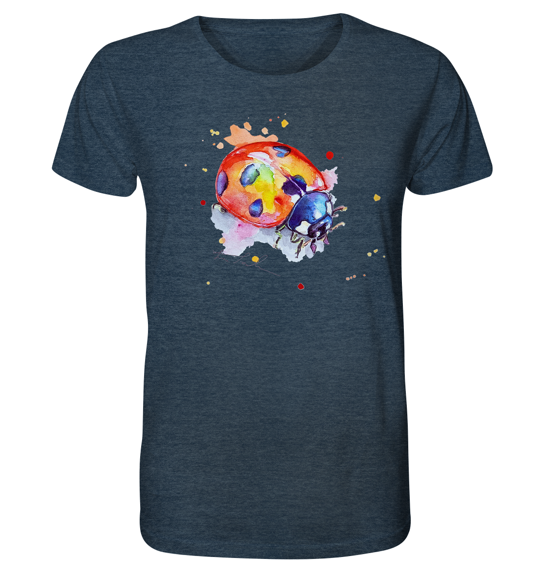 Bunter Marienkäfer - Organic Shirt (meliert)