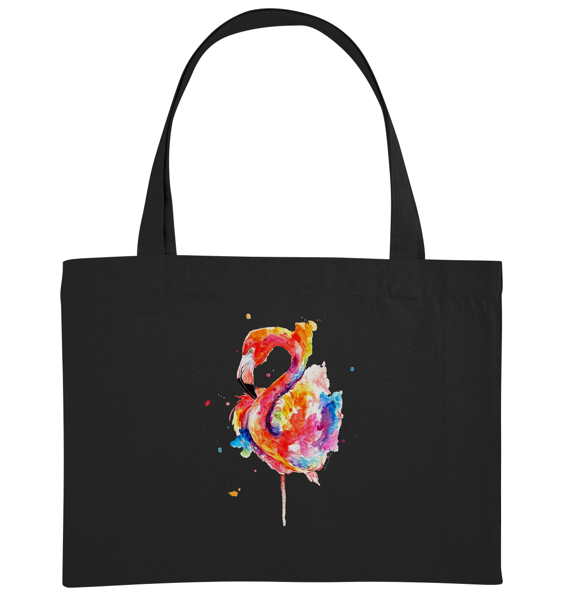 Buntes Flamingo - Organic Shopping-Bag