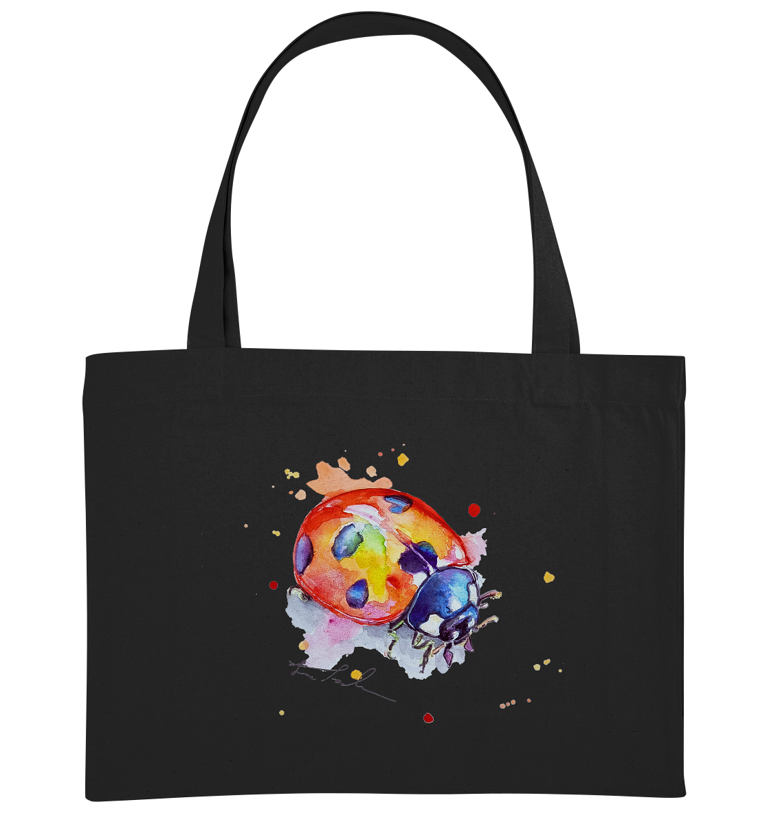 Bunter Marienkäfer - Organic Shopping-Bag