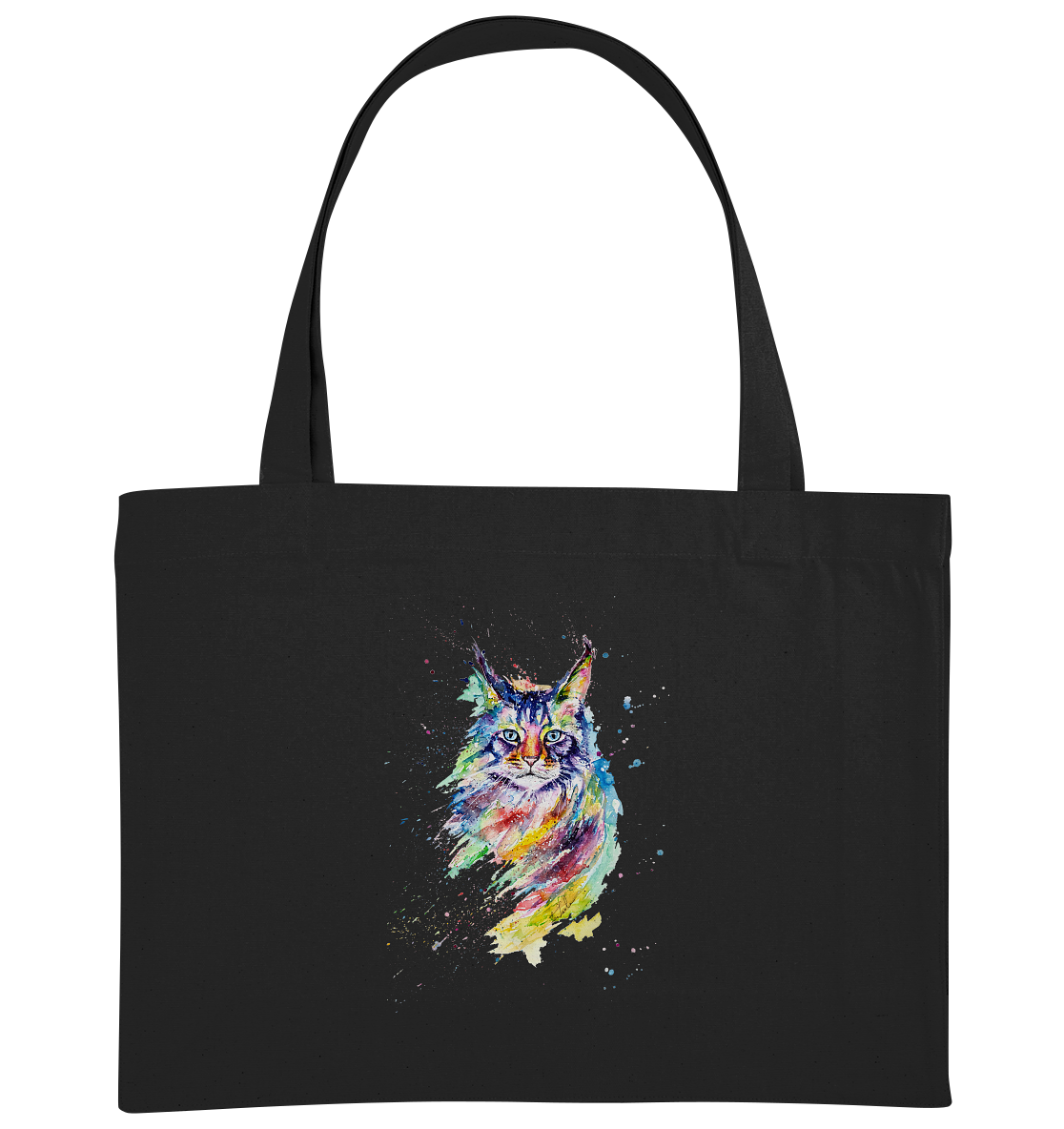 Bunte Katze - Organic Shopping-Bag