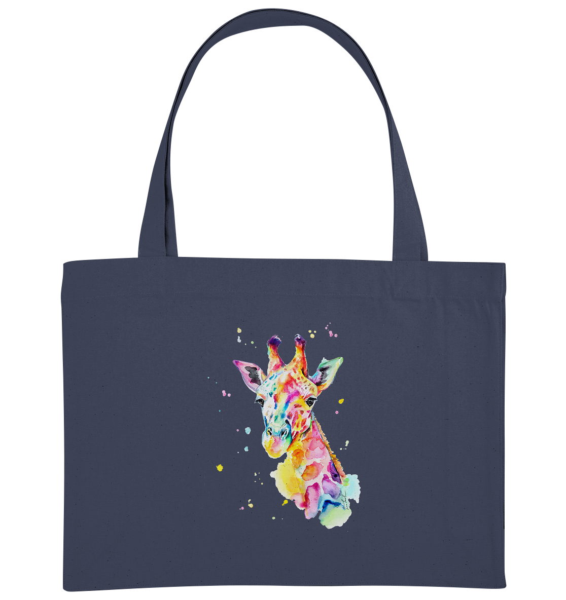 Bunte Giraffe - Organic Shopping-Bag