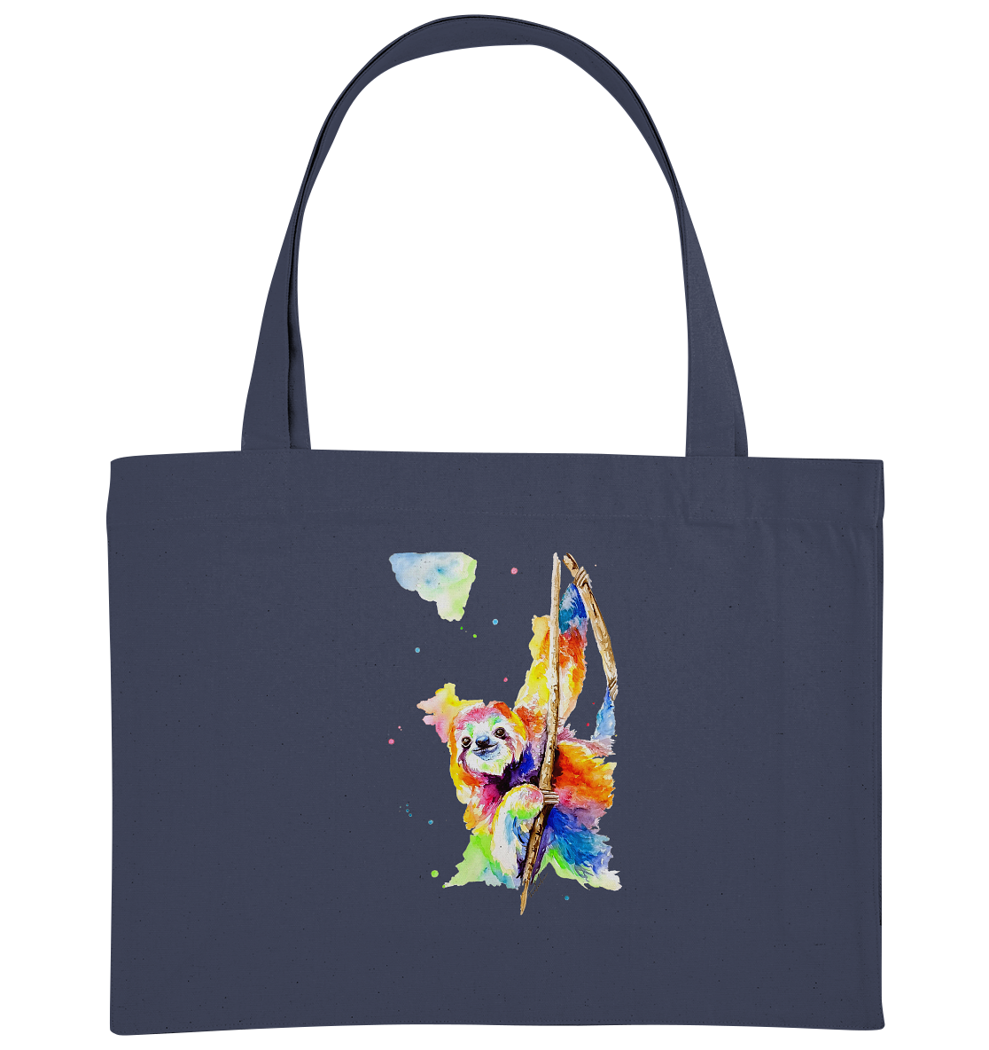 Buntes Faultier - Organic Shopping-Bag