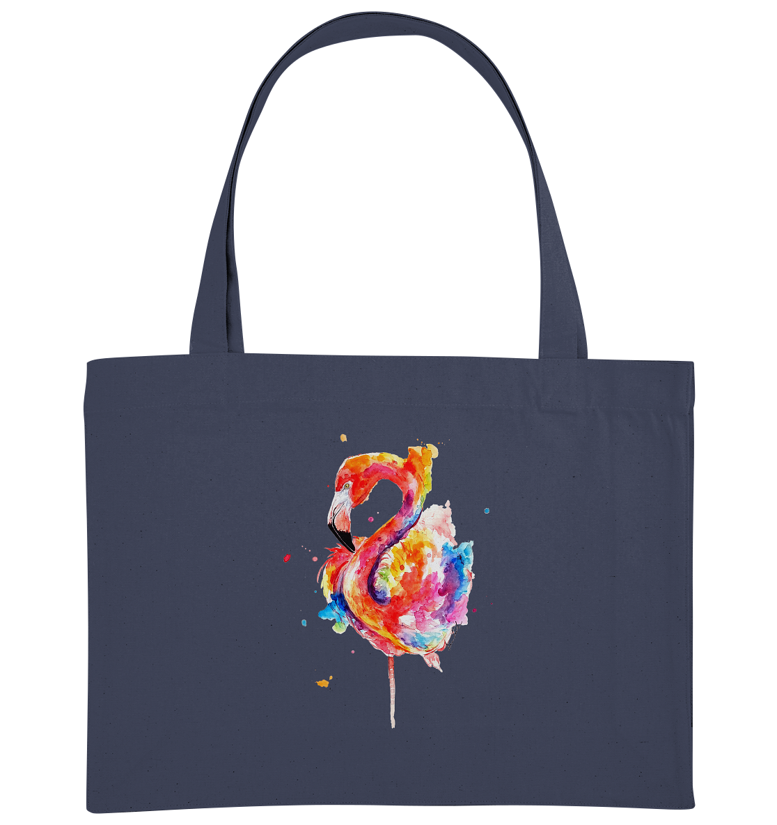 Buntes Flamingo - Organic Shopping-Bag