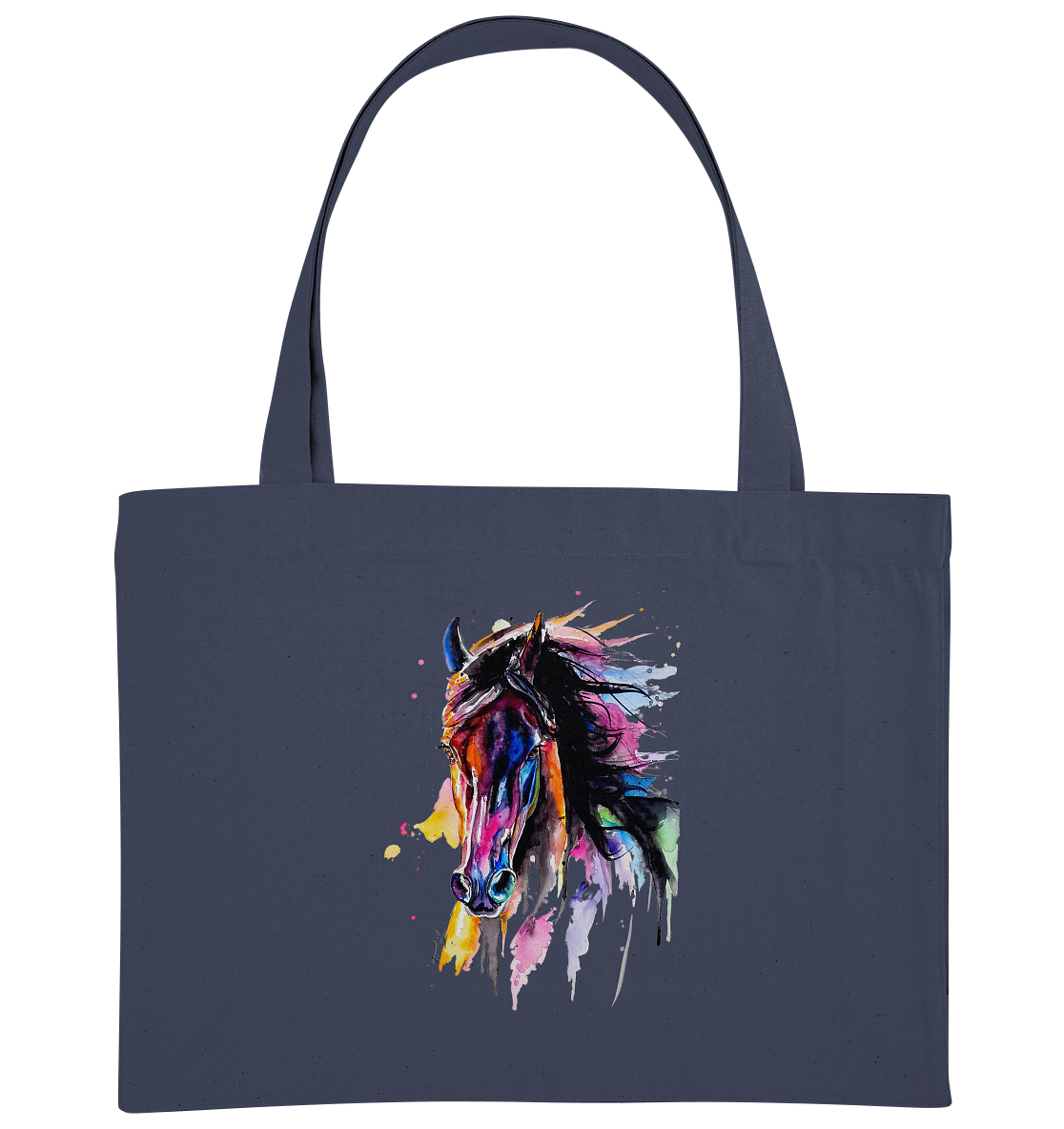 Schwarzes Pferd - Organic Shopping-Bag
