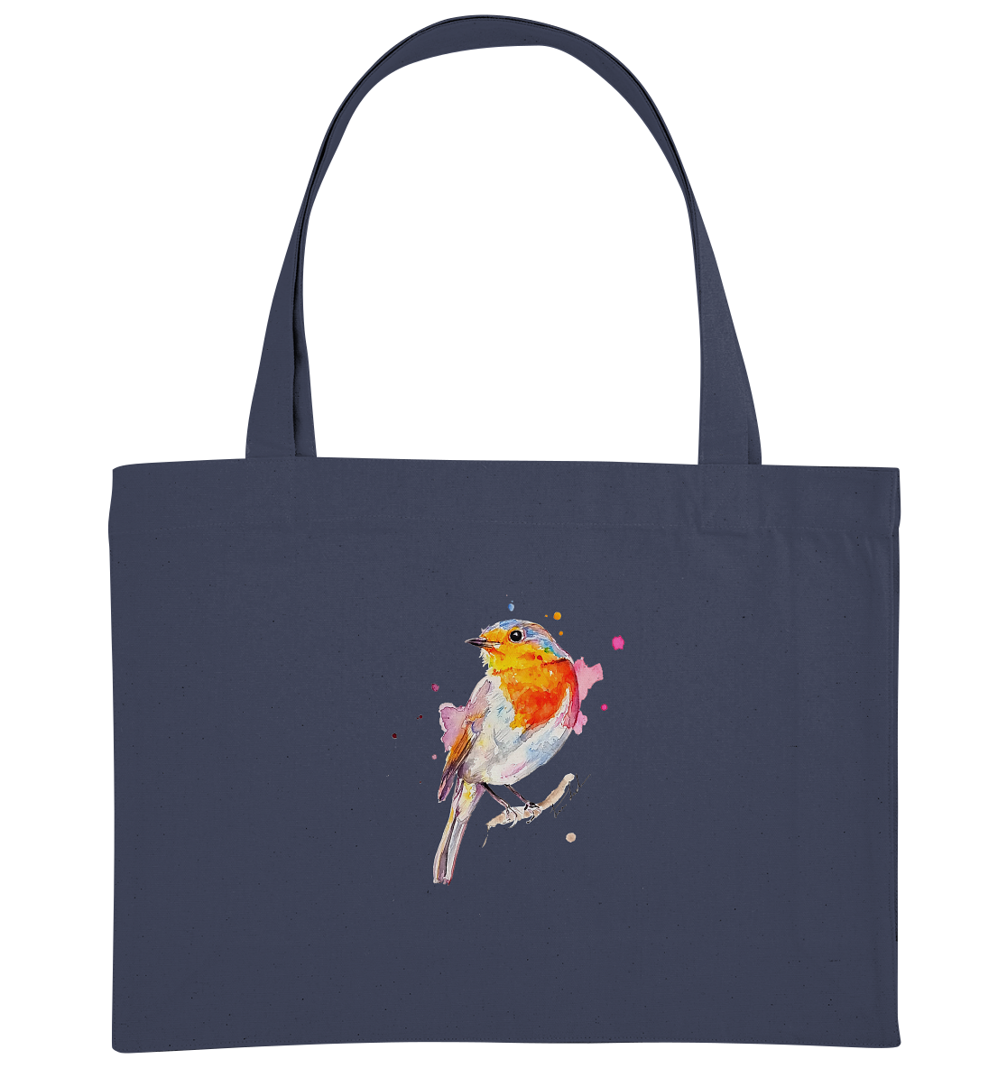 Buntes Rotkehlchen - Organic Shopping-Bag