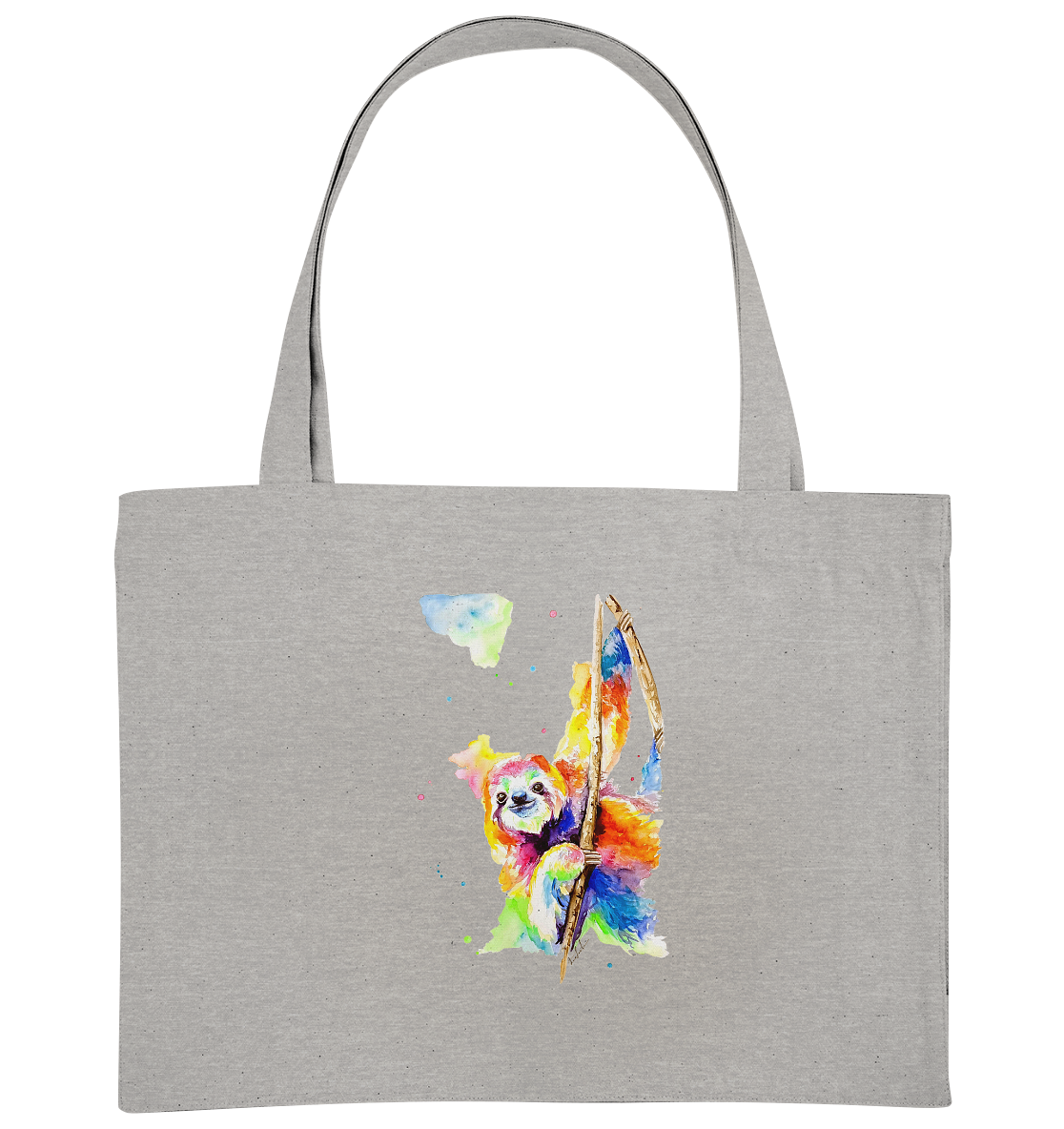 Buntes Faultier - Organic Shopping-Bag