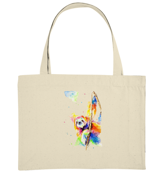 Buntes Faultier - Organic Shopping-Bag