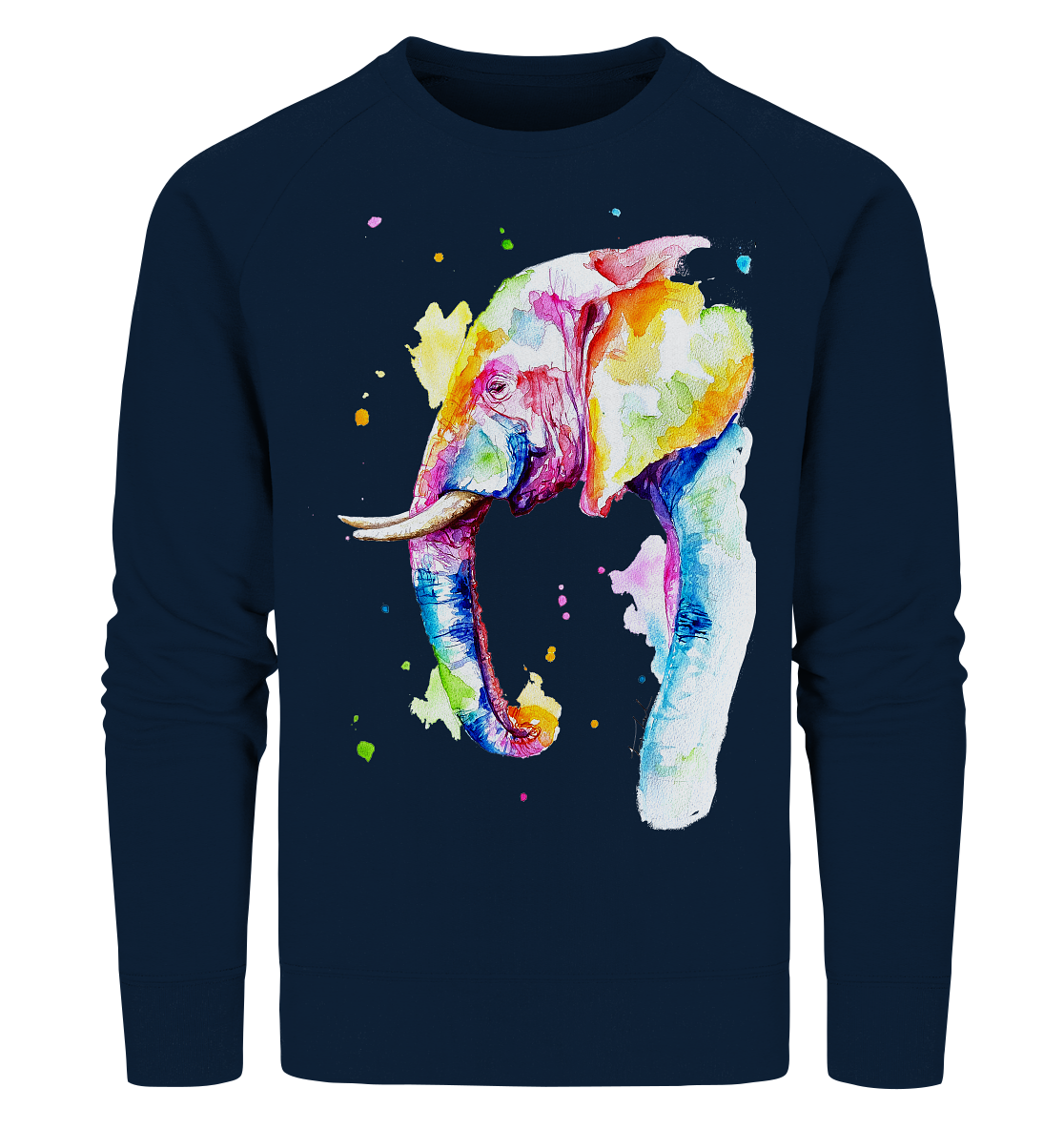 Bunter Elefant - Organic Sweatshirt