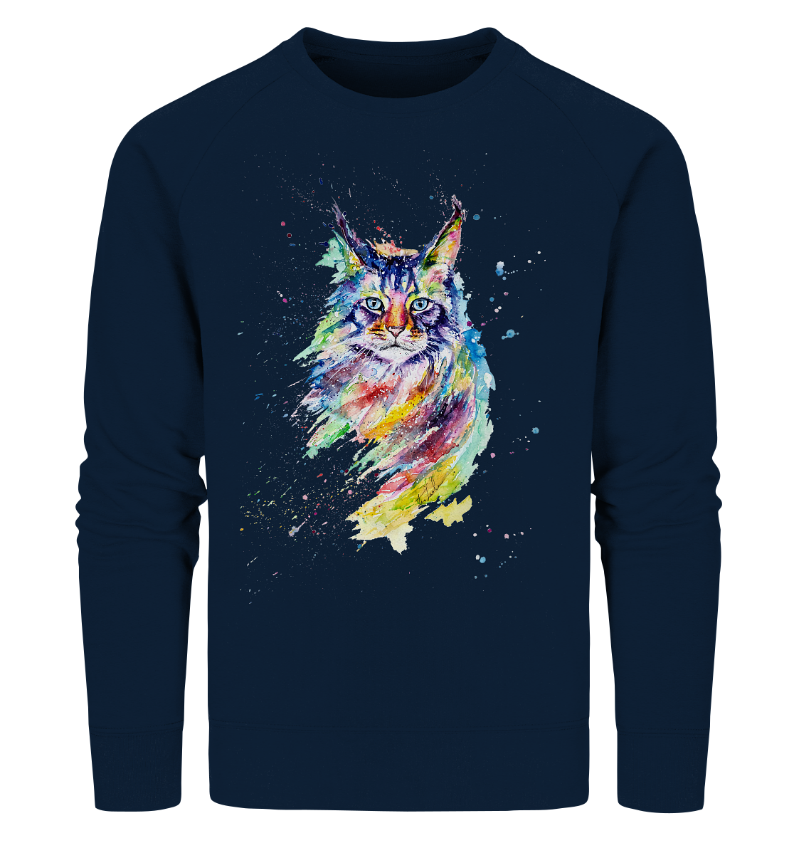 Bunte Katze - Organic Sweatshirt