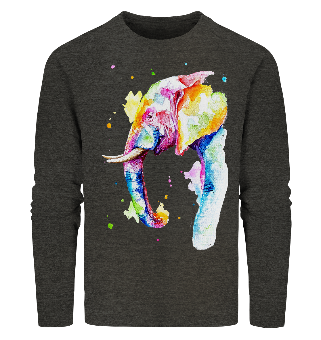 Bunter Elefant - Organic Sweatshirt
