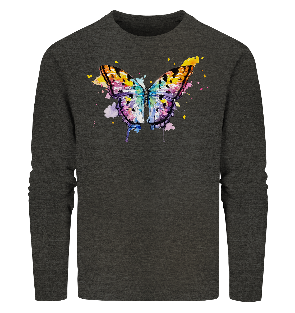 Bunter Schmetterling - Organic Sweatshirt