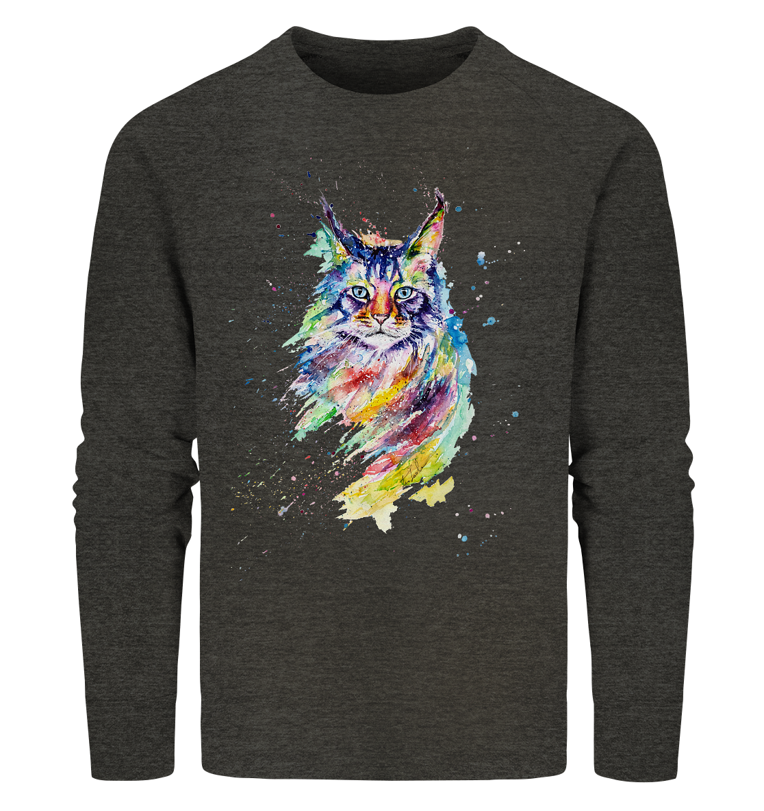 Bunte Katze - Organic Sweatshirt