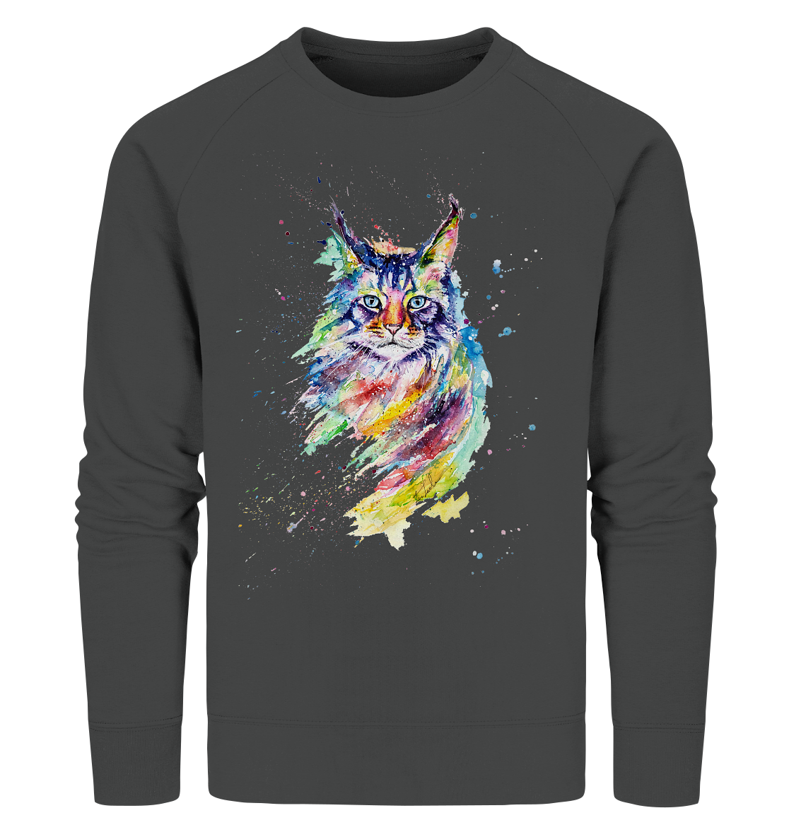 Bunte Katze - Organic Sweatshirt