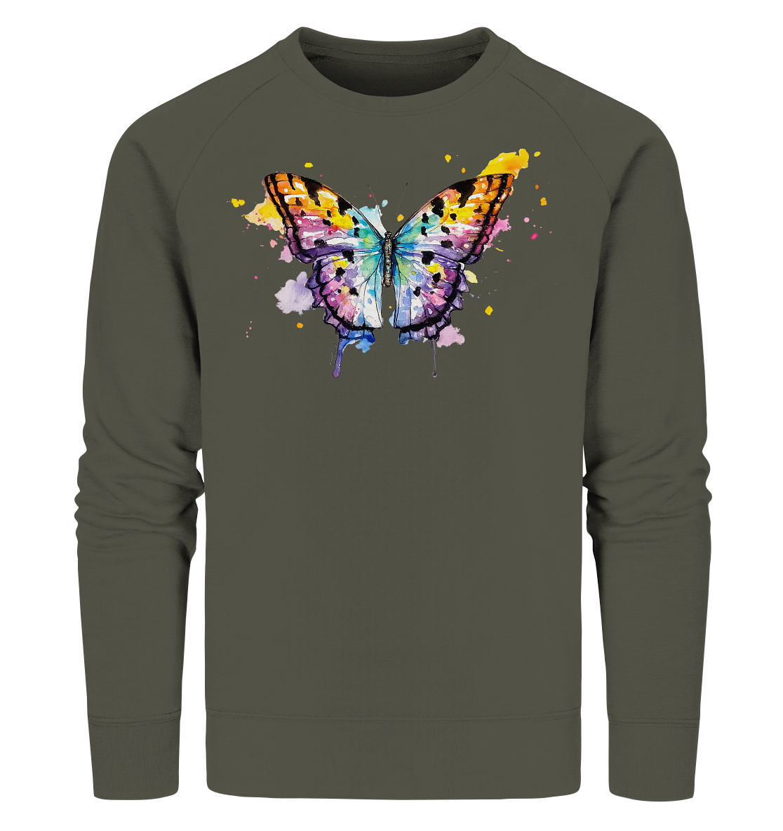 Bunter Schmetterling - Organic Sweatshirt