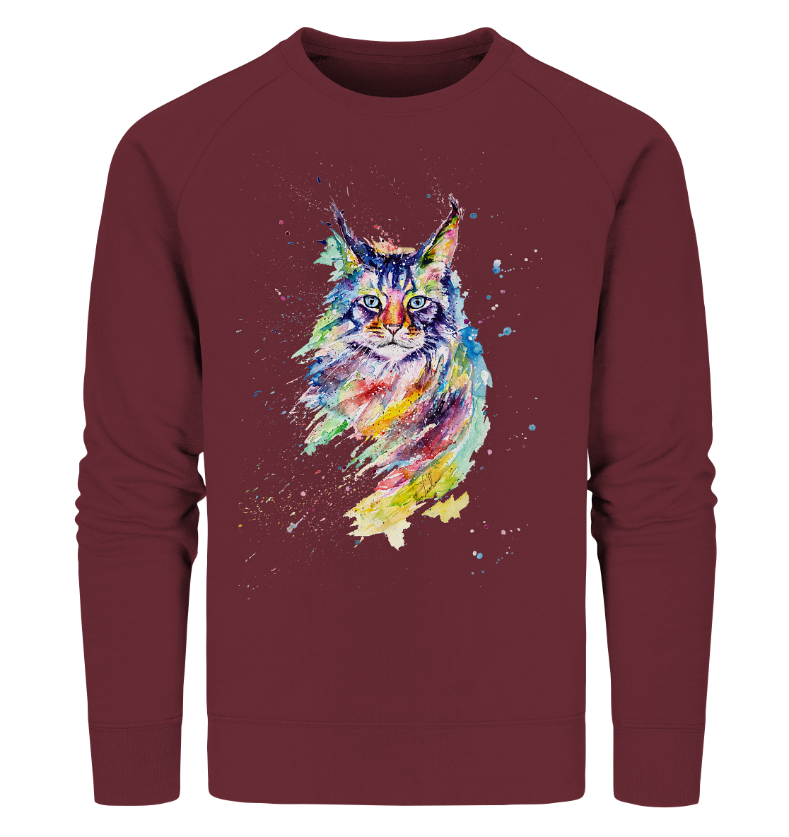 Bunte Katze - Organic Sweatshirt