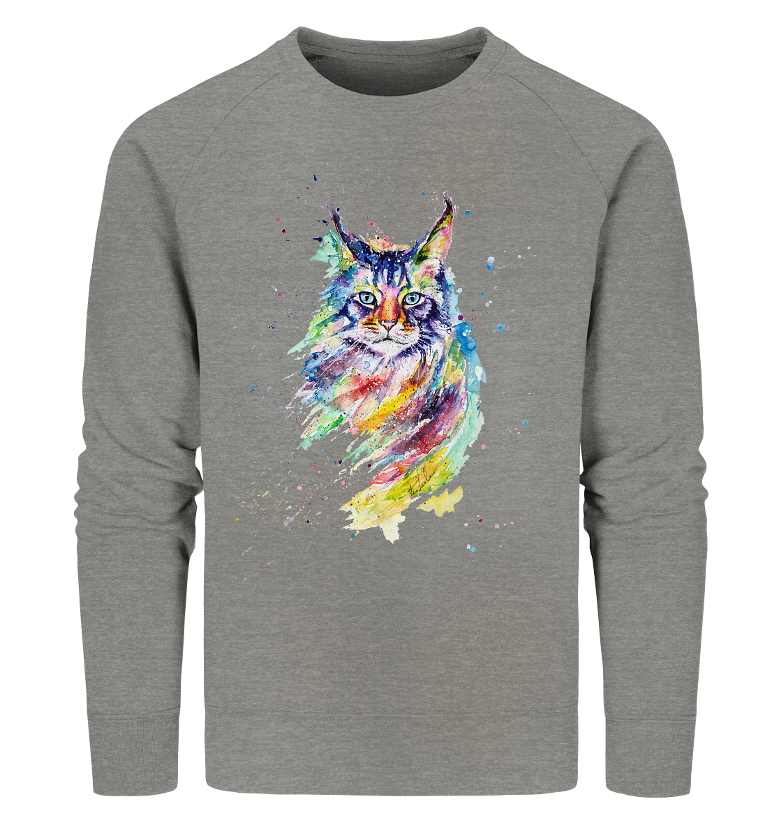 Bunte Katze - Organic Sweatshirt