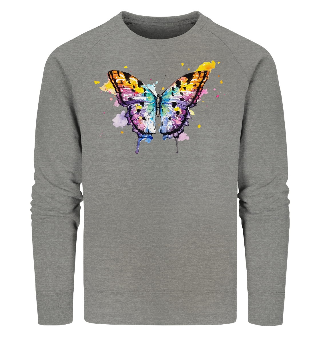 Bunter Schmetterling - Organic Sweatshirt