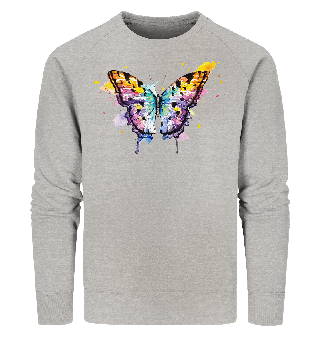 Bunter Schmetterling - Organic Sweatshirt