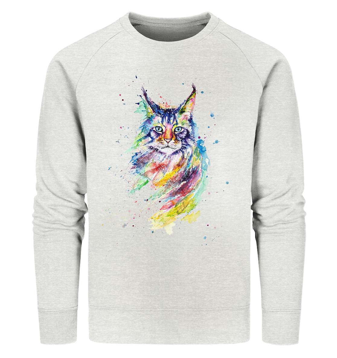 Bunte Katze - Organic Sweatshirt