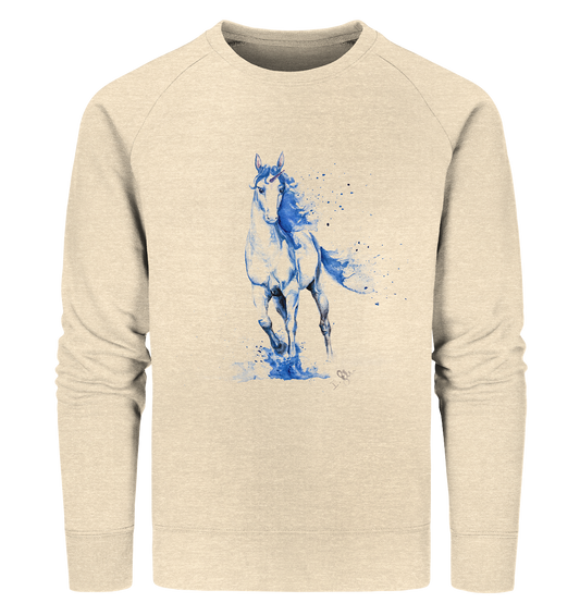 Blaues Einhorn - Organic Sweatshirt