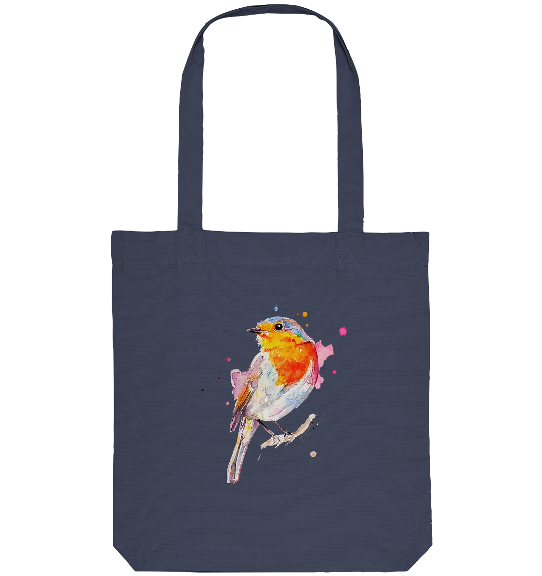 Buntes Rotkehlchen - Organic Tote-Bag