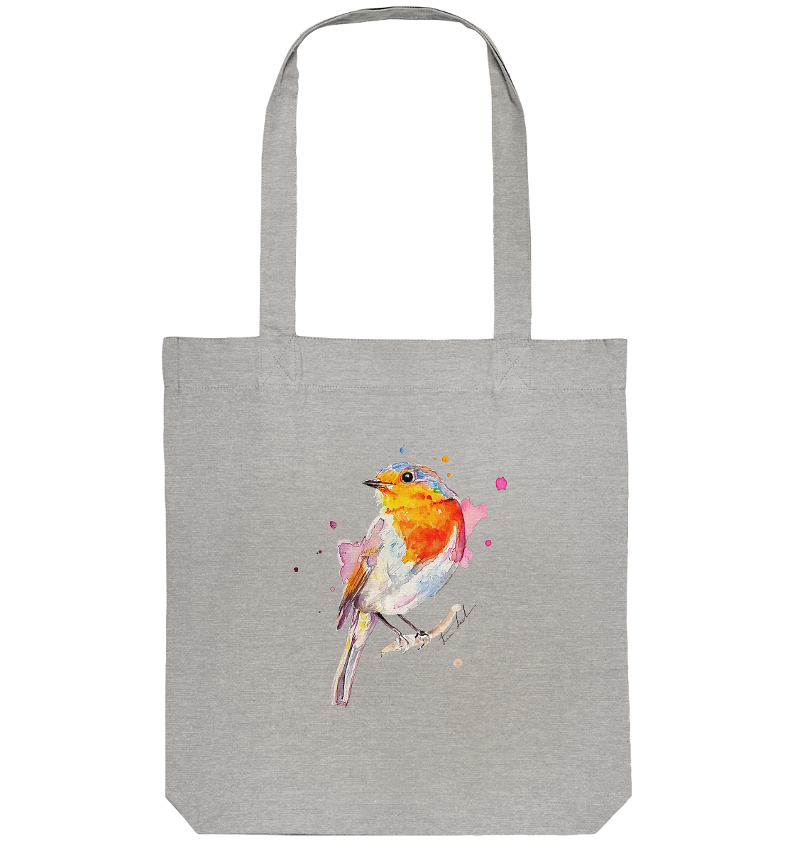 Buntes Rotkehlchen - Organic Tote-Bag