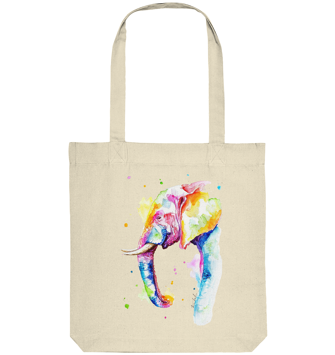 Bunter Elefant - Organic Tote-Bag