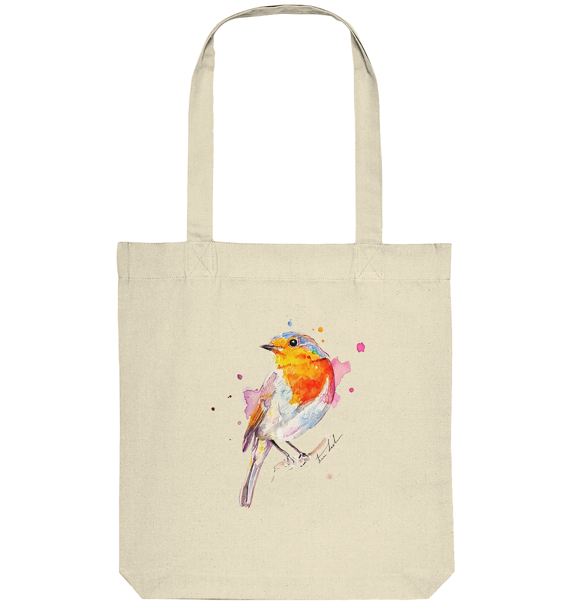 Buntes Rotkehlchen - Organic Tote-Bag