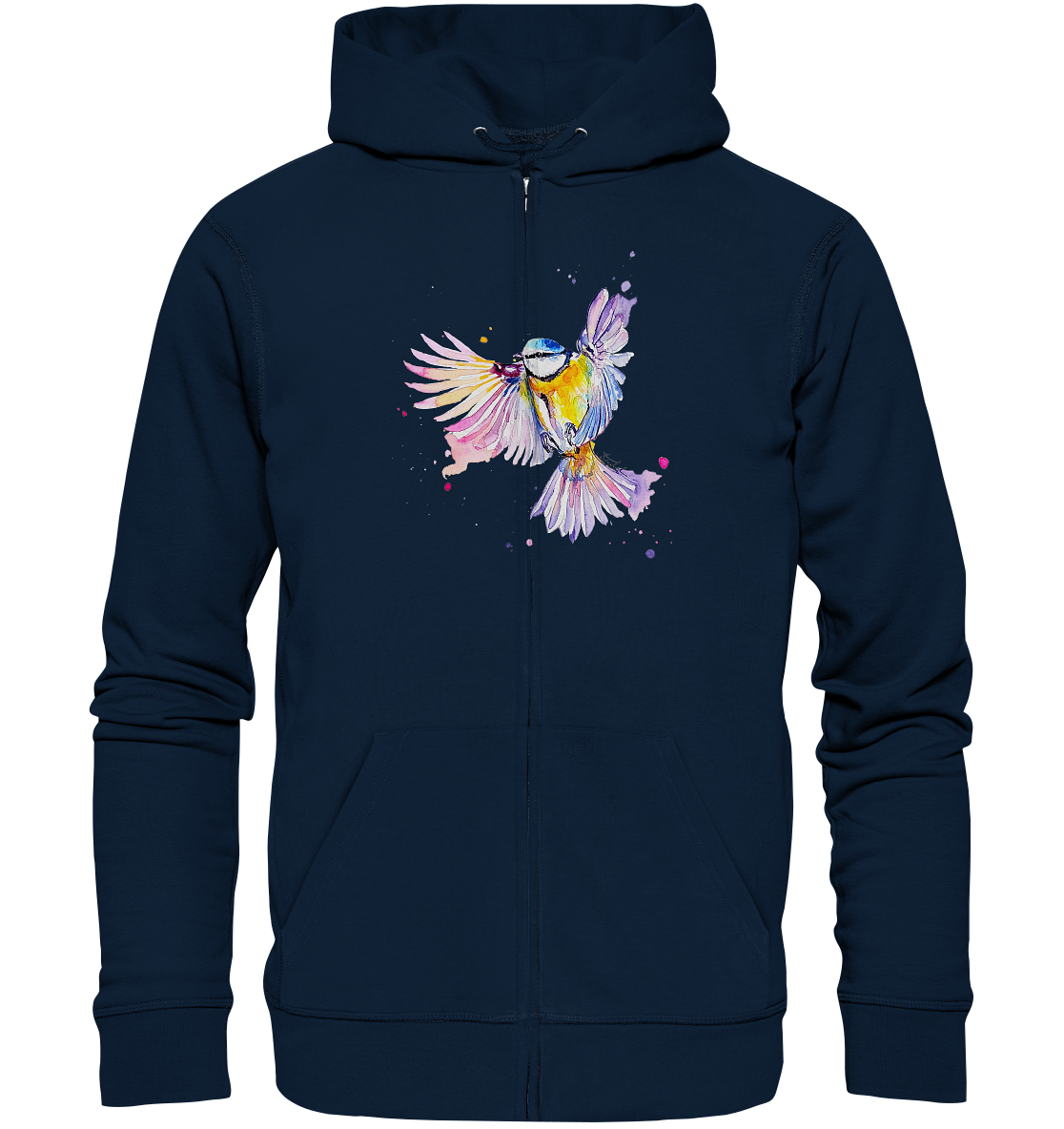 Motiv Blaumeise - Organic Zipper