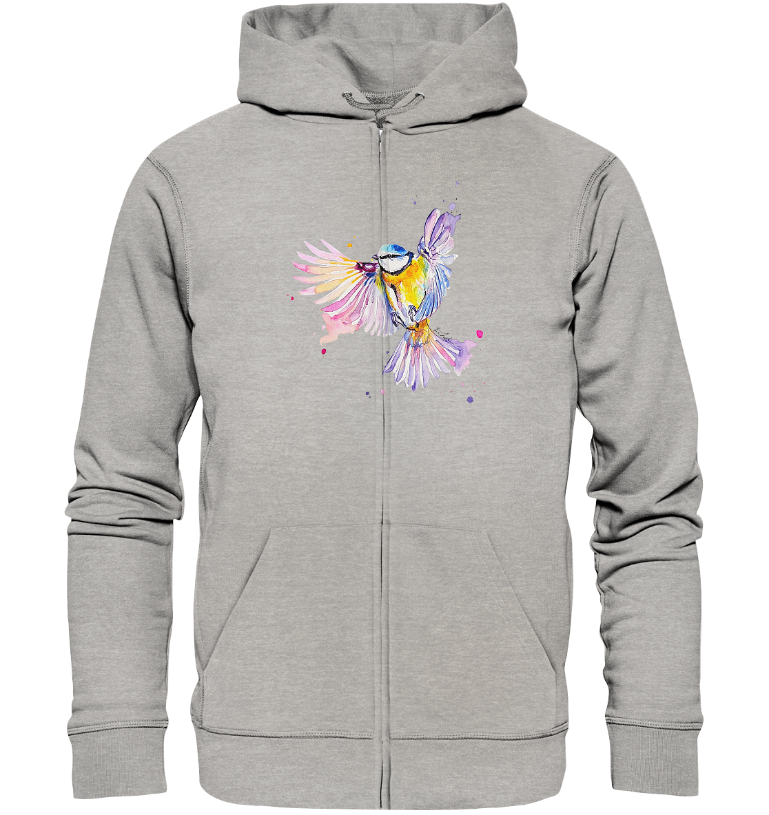 Motiv Blaumeise - Organic Zipper
