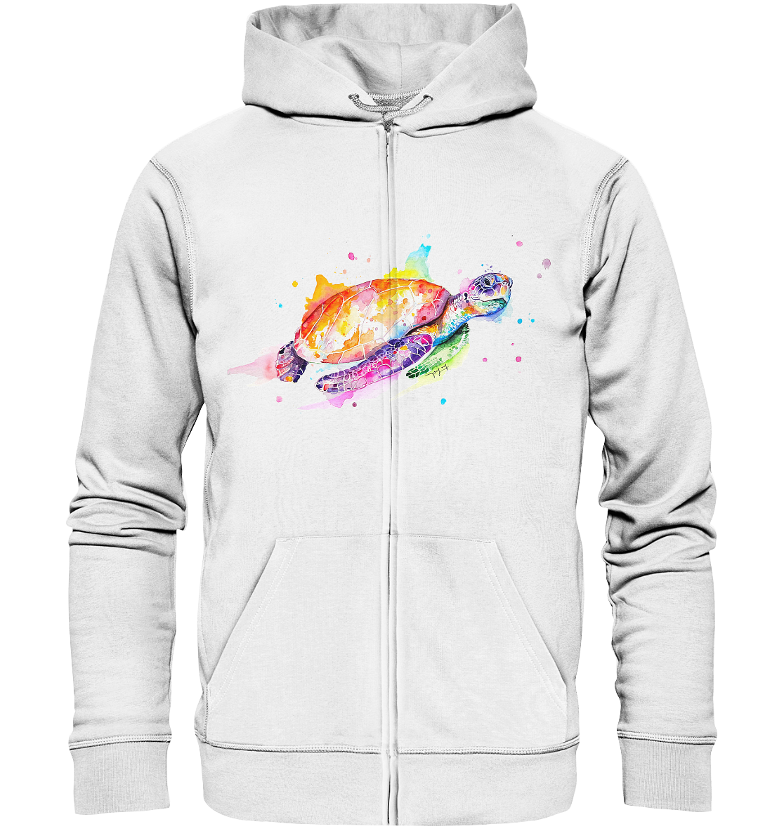 Bunte Meeresschildkröte - Organic Zipper
