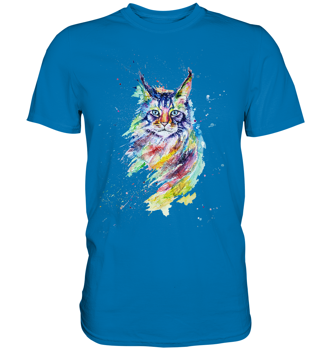 Bunte Katze - Premium Shirt