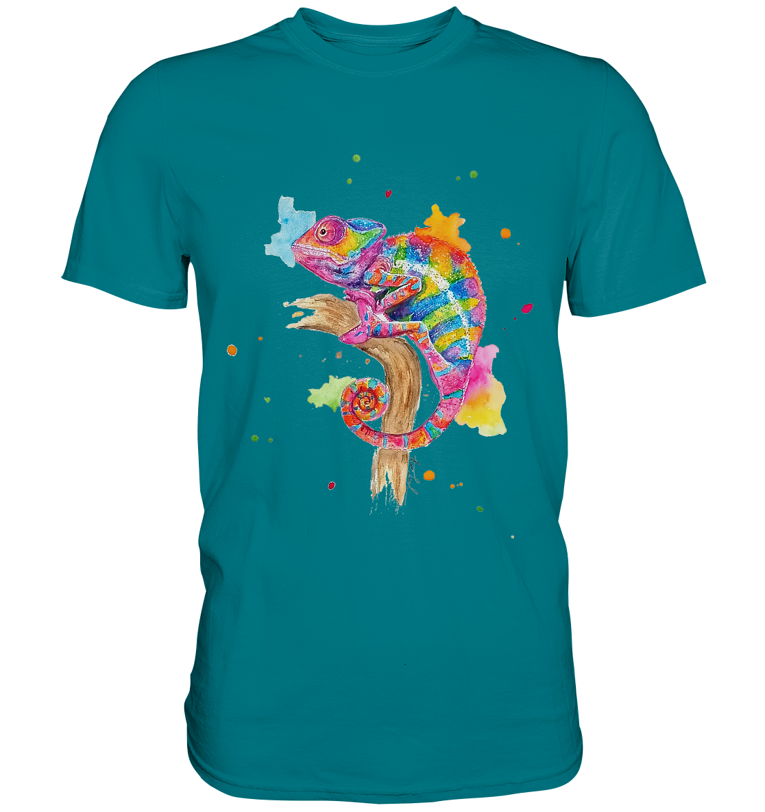 Buntes Chamäleon - Premium Shirt
