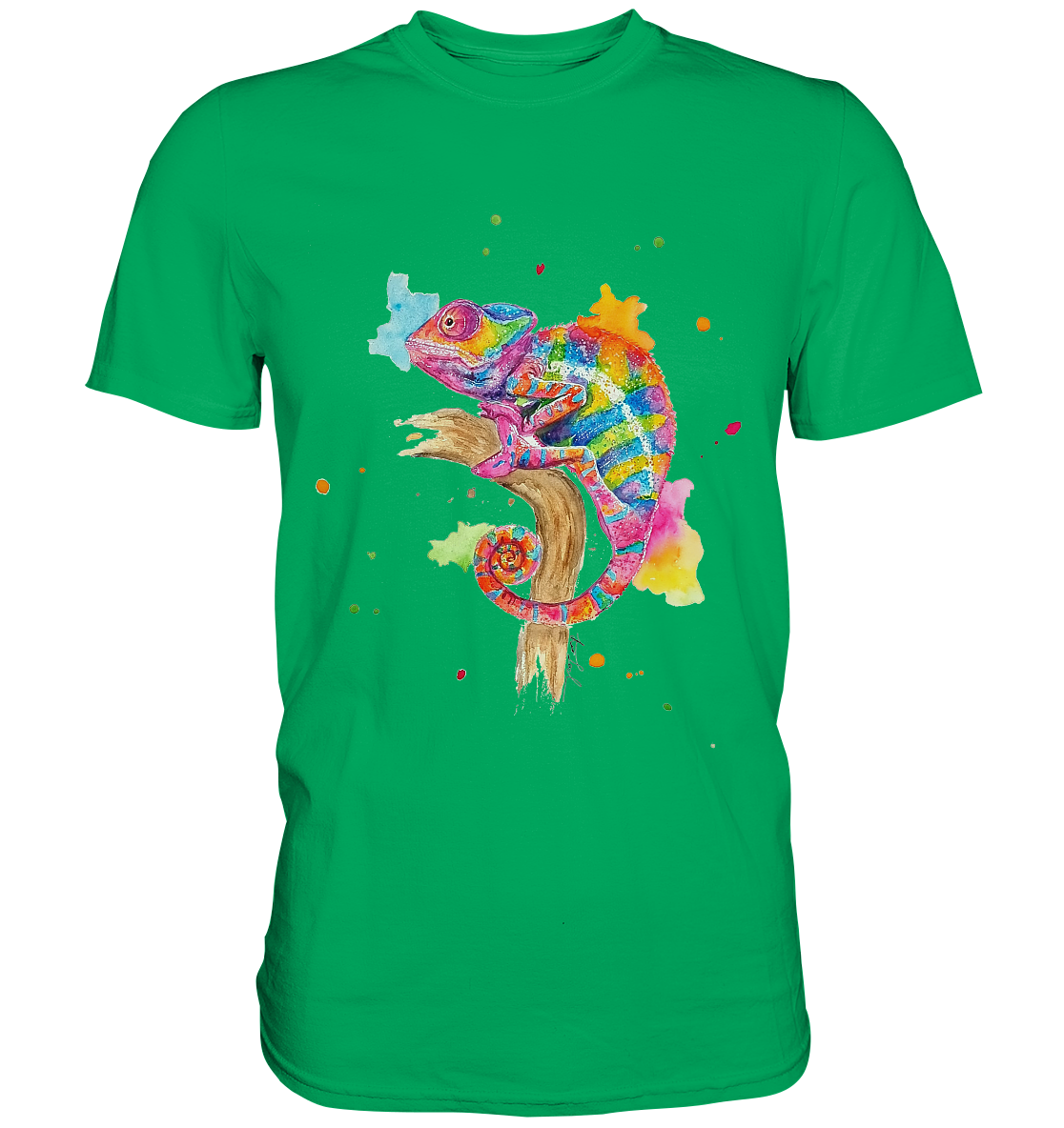 Buntes Chamäleon - Premium Shirt
