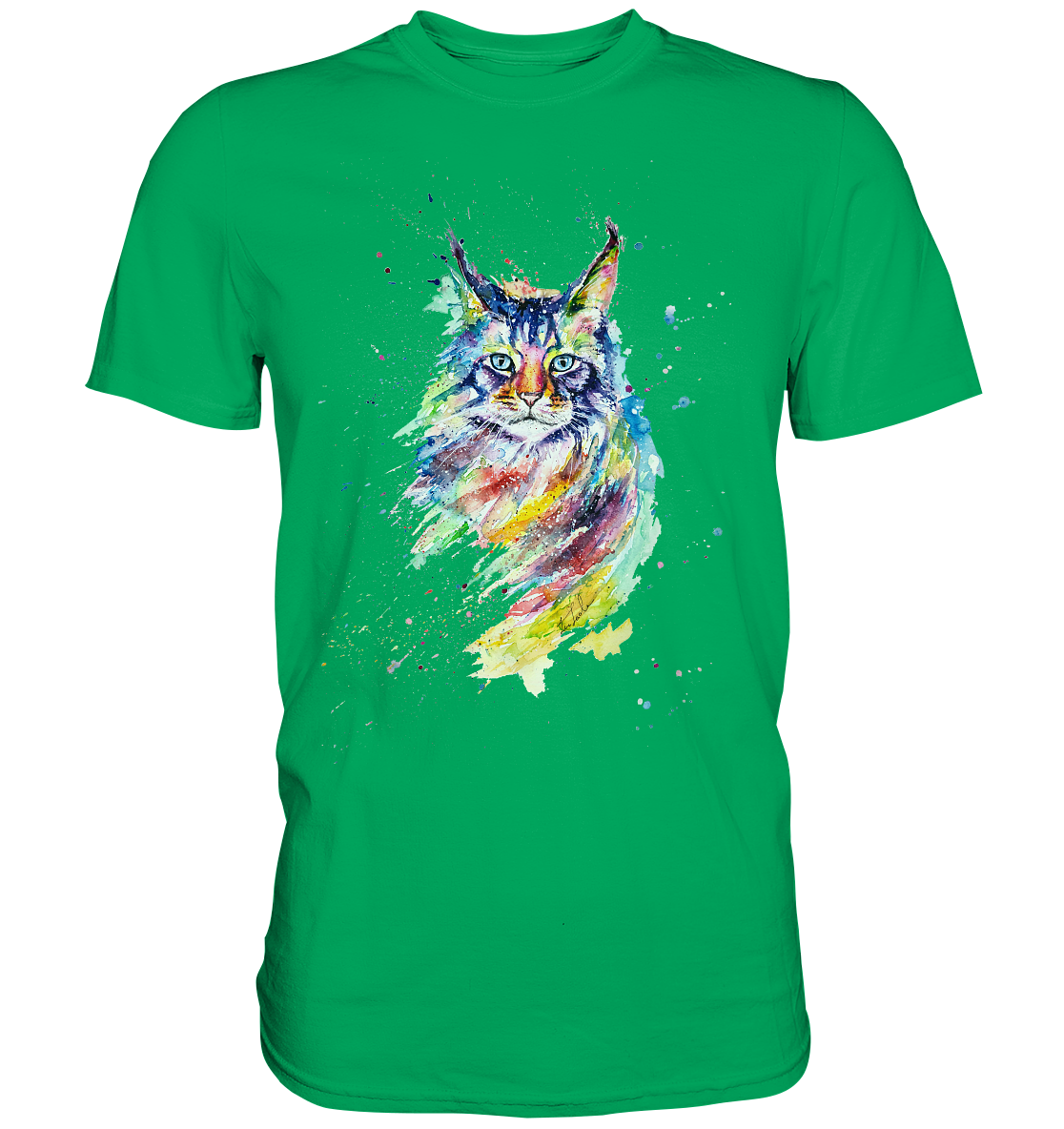 Bunte Katze - Premium Shirt