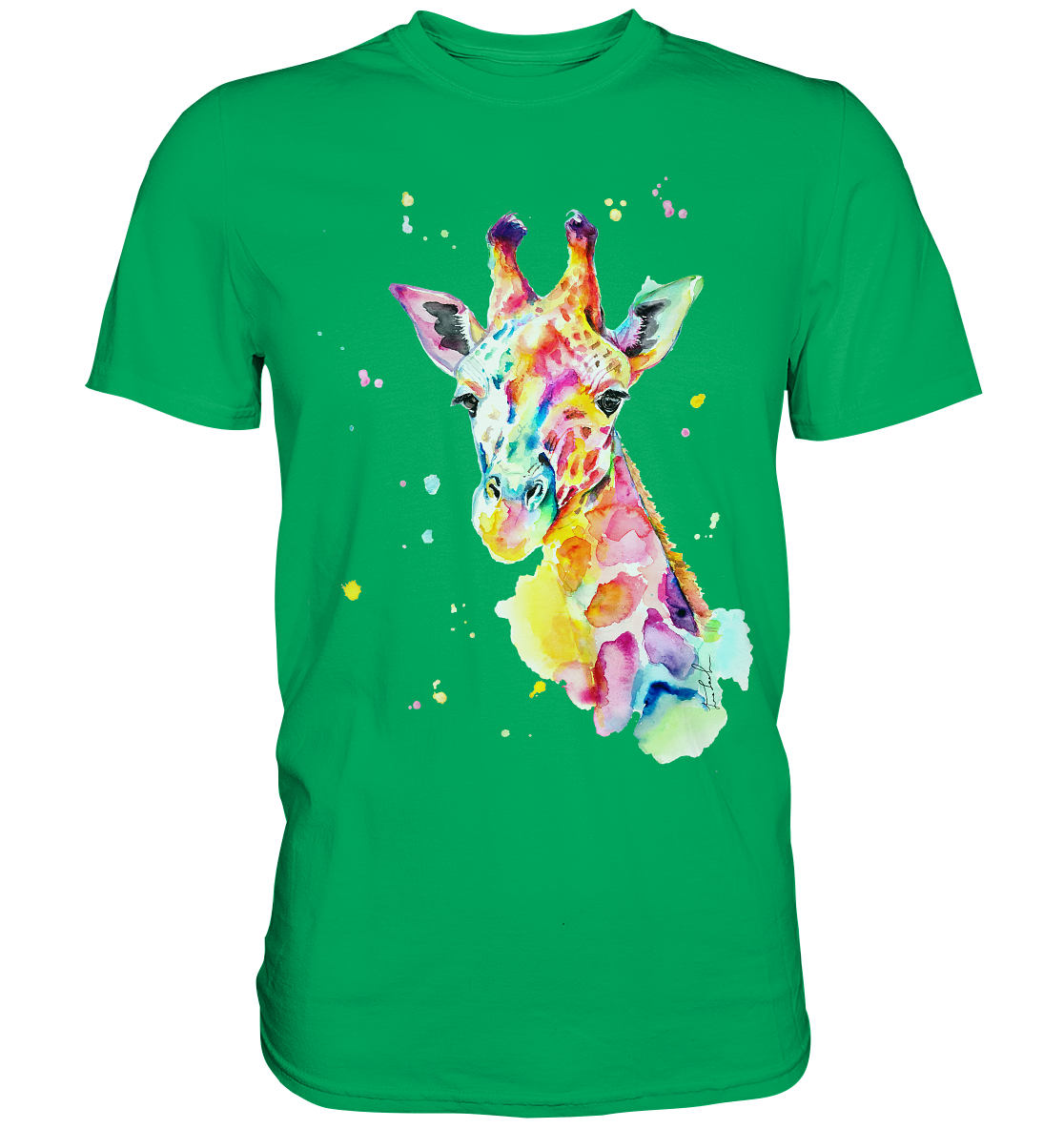 Bunte Giraffe - Premium Shirt