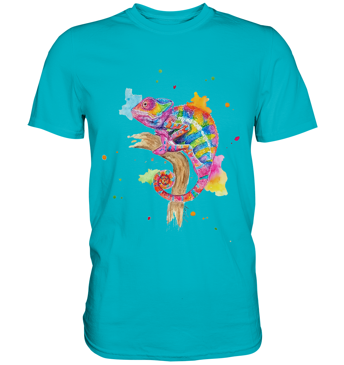 Buntes Chamäleon - Premium Shirt