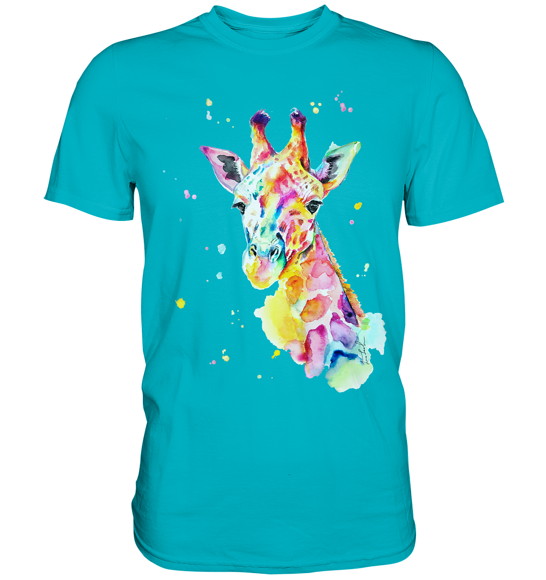 Bunte Giraffe - Premium Shirt