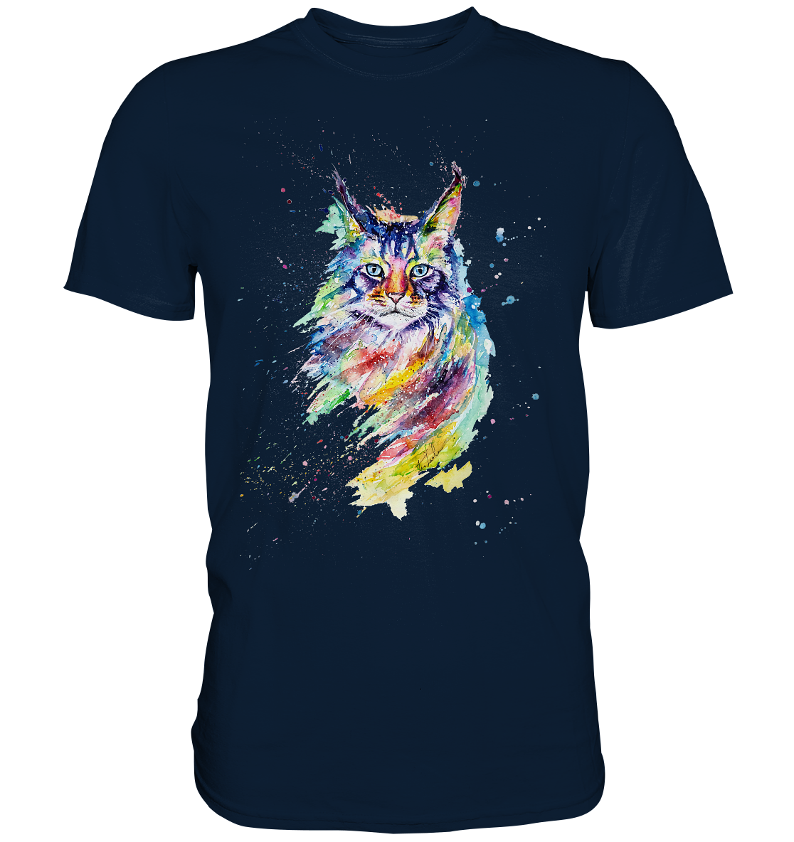 Bunte Katze - Premium Shirt