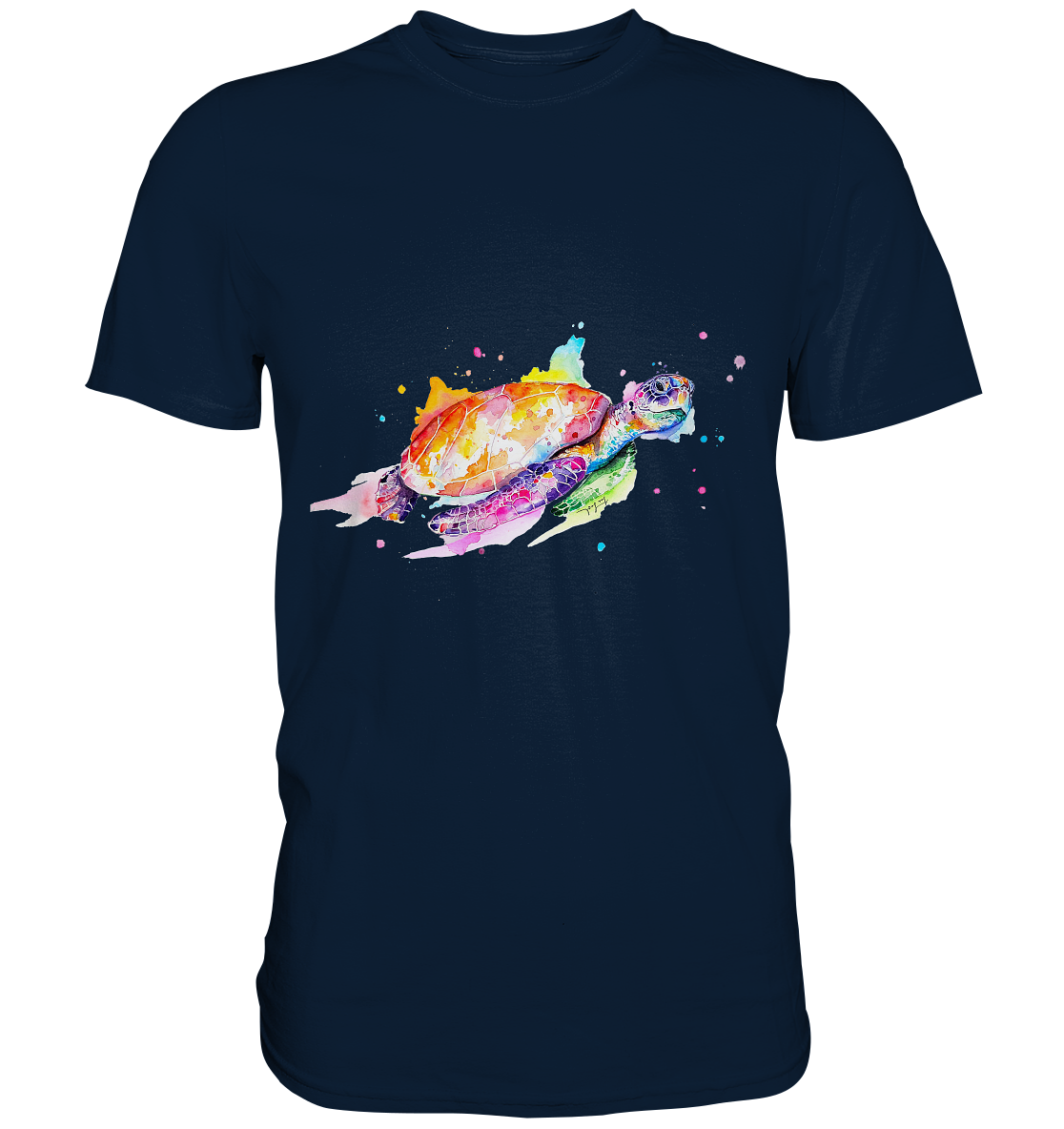 Bunte Meeresschildkröte - Premium Shirt